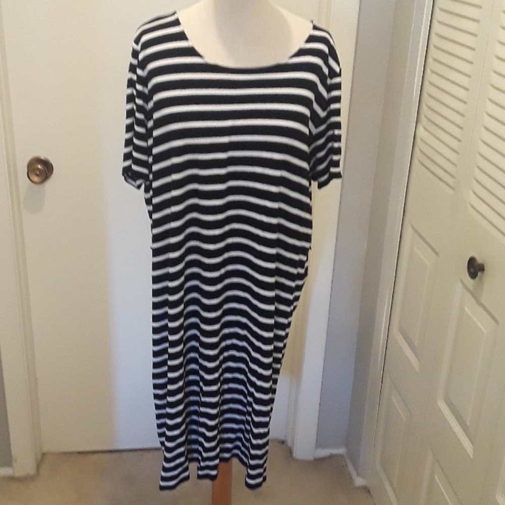 Lauren by Ralph Lauren striped cotton dress